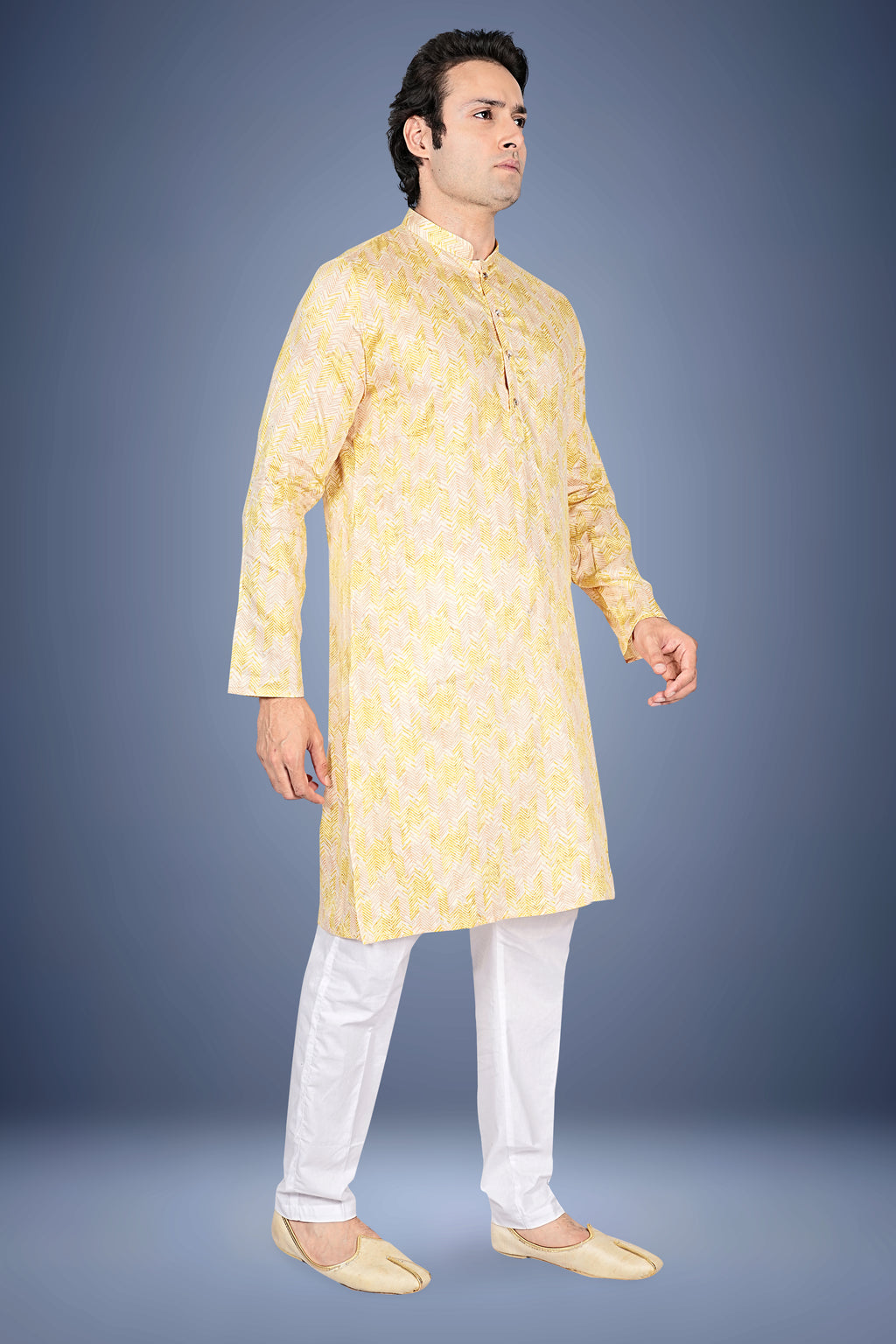 "All-Day Ethnic Zigzag Print Kurta for Daily to Diwali Wear"