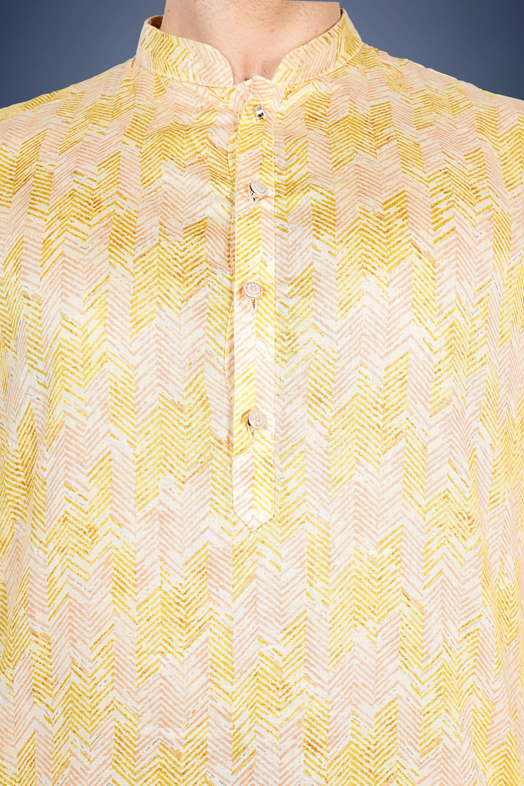 "All-Day Ethnic Zigzag Print Kurta for Daily to Diwali Wear"