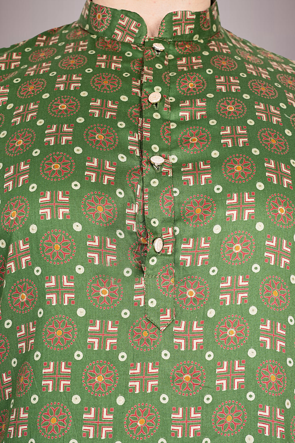 "Elegant Everyday Ajrakh Print Kurta  for Ganesh Chaturthi Gatherings"