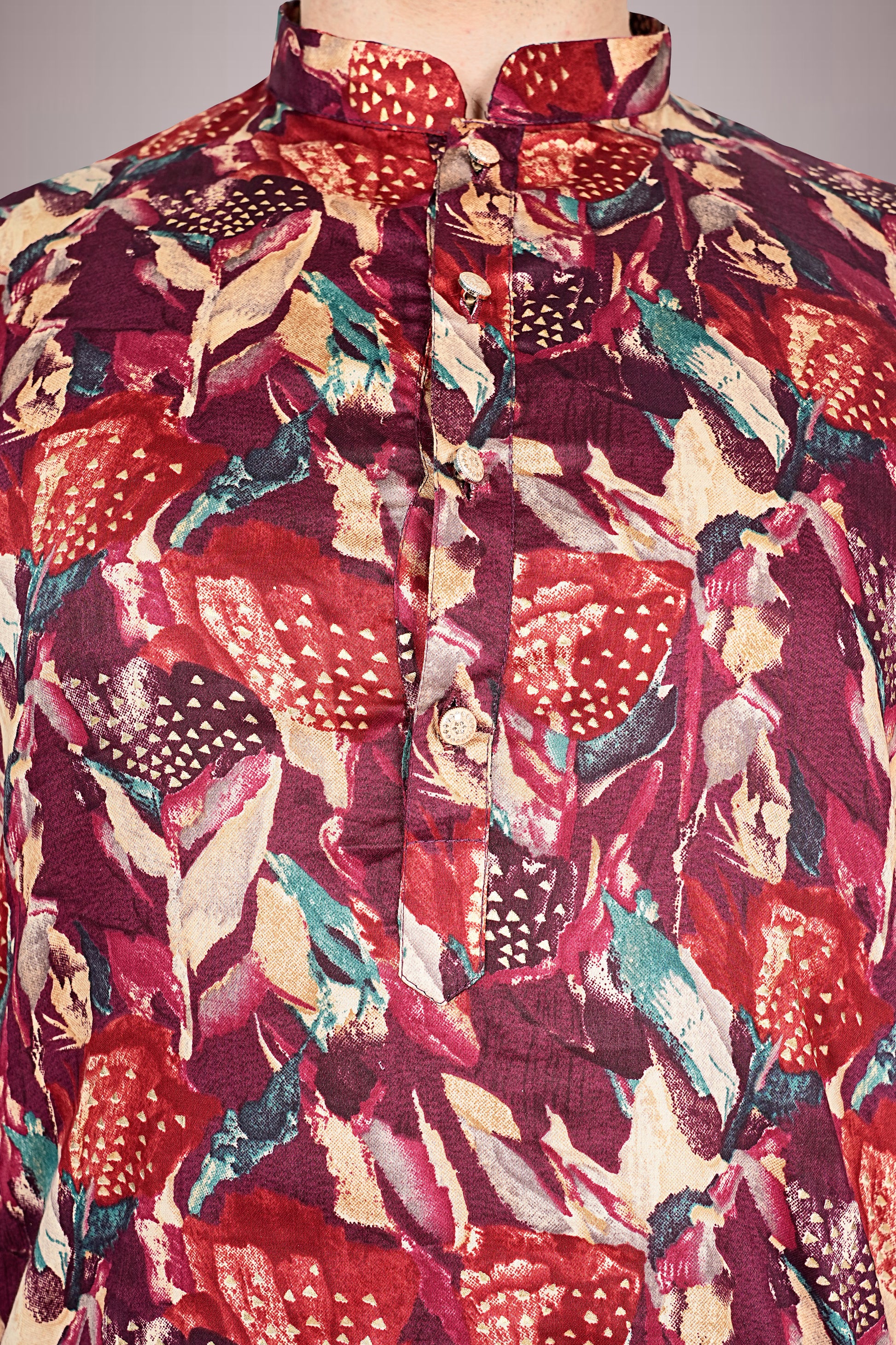 "Multi-Use Kurta with Floral Print for Every Occasion"