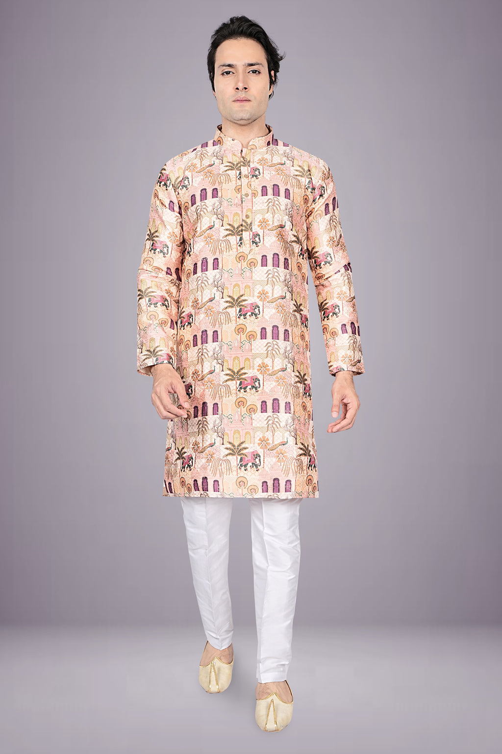 "Royal Look Men's Kurta - Celebration Wear for Festivals & Ceremonies"