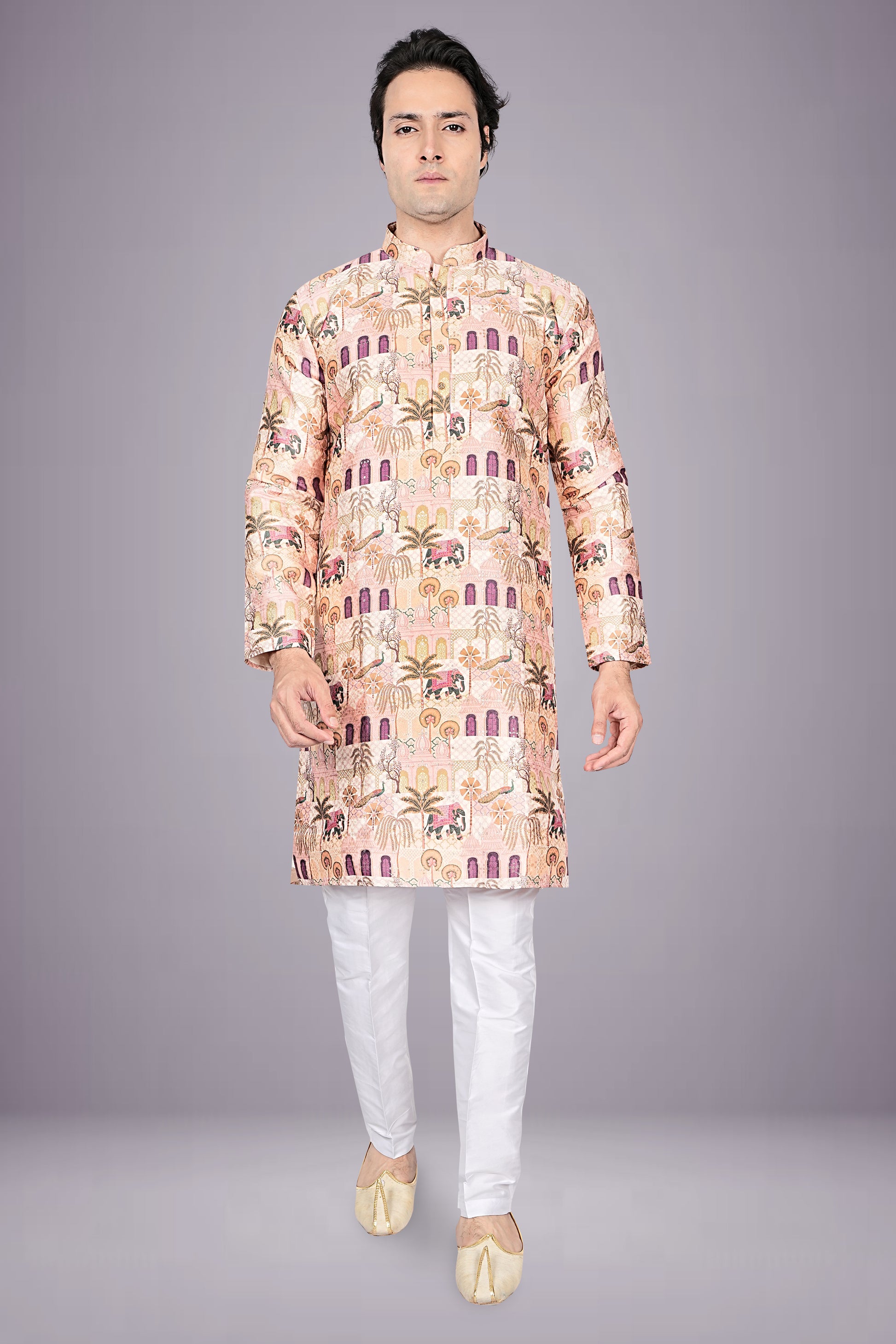 "Royal Look Men's Kurta - Celebration Wear for Festivals & Ceremonies"