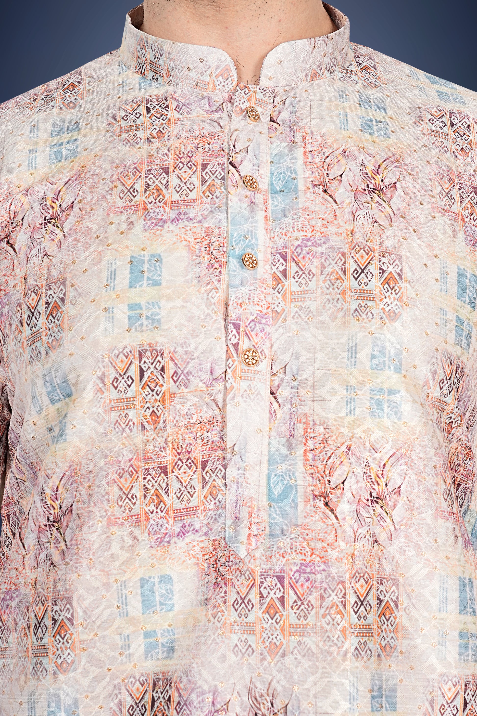 "Men's Multifestive Kurta - Classic Ethnic Style for Festive Seasons"