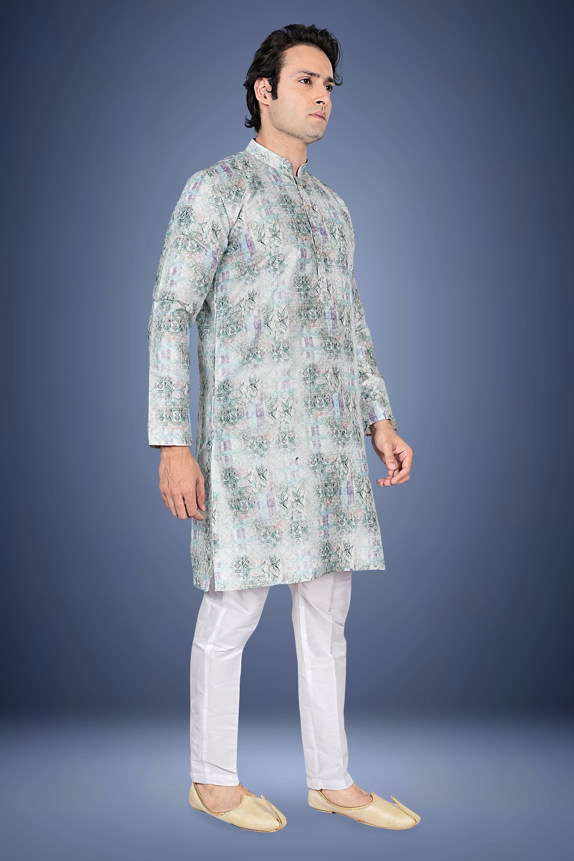 "Multi-Occasion Kurta - Premium Look for Puja to Parties"
