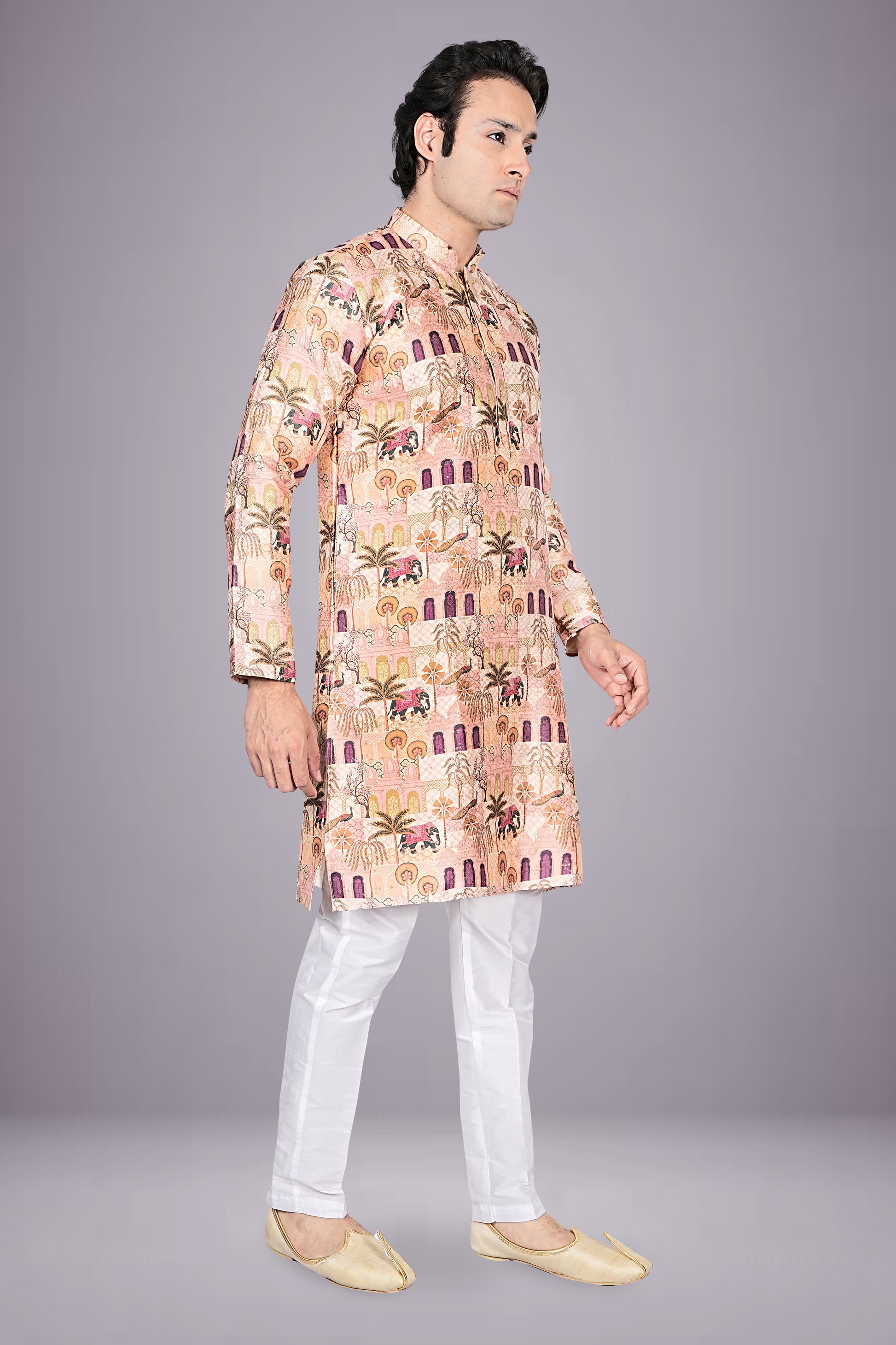"Royal Look Men's Kurta - Celebration Wear for Festivals & Ceremonies"