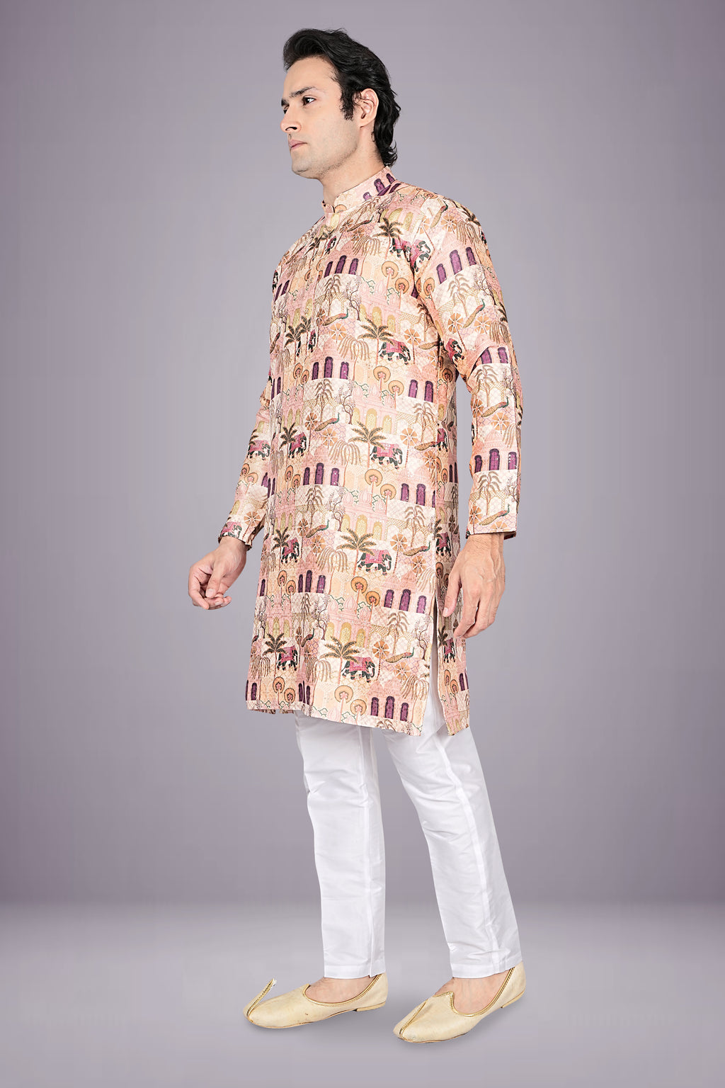 "Royal Look Men's Kurta - Celebration Wear for Festivals & Ceremonies"